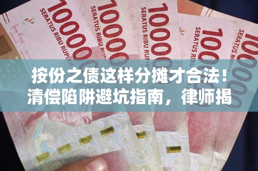 武汉按份之债这样分摊才合法！清偿陷阱避坑指南，律师揭秘关键条款