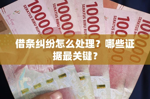 武汉借条纠纷怎么处理？哪些证据最关键？