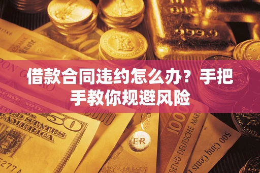 武汉借款合同违约怎么办？手把手教你规避风险