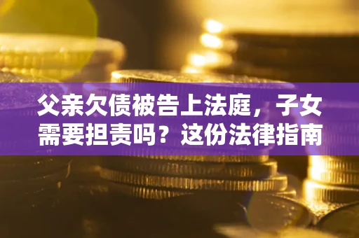 武汉父亲欠债被告上法庭，子女需要担责吗？这份法律指南必须看完