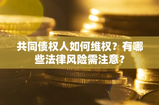武汉共同债权人如何维权？有哪些法律风险需注意？
