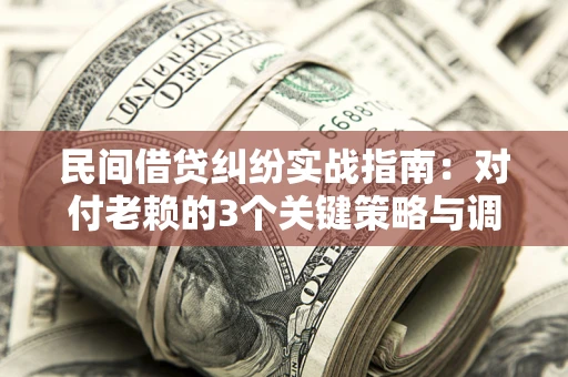 武汉民间借贷纠纷实战指南：对付老赖的3个关键策略与调解盲区解析
