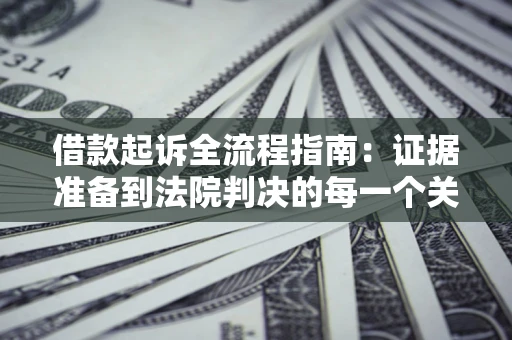 武汉借款起诉全流程指南：证据准备到法院判决的每一个关键步骤