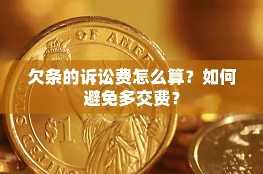 武汉欠条的诉讼费怎么算？如何避免多交费？