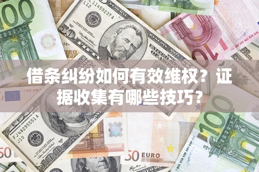 武汉借条纠纷如何有效维权？证据收集有哪些技巧？