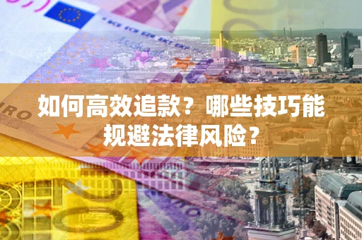 武汉如何高效追款？哪些技巧能规避法律风险？