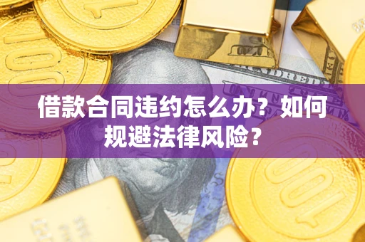 武汉借款合同违约怎么办？如何规避法律风险？