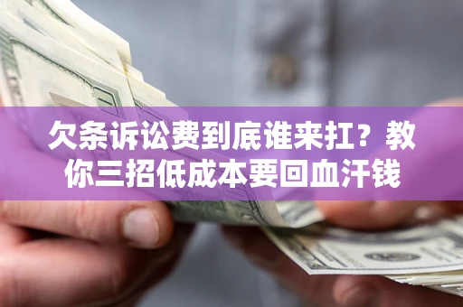 武汉欠条诉讼费到底谁来扛？教你三招低成本要回血汗钱